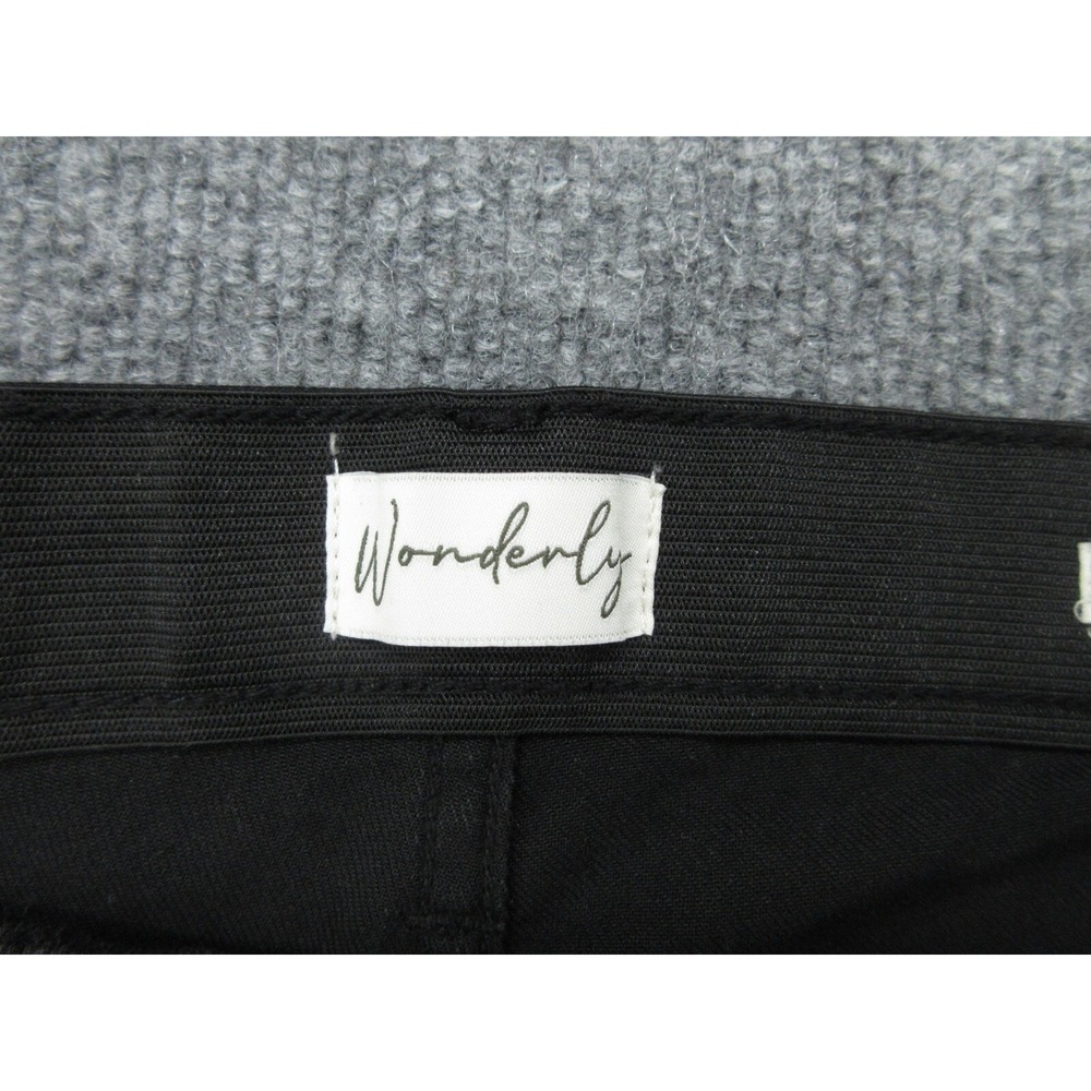 Wonderly Womens Jeans Bootcut NWT Black Mid Rise Slight Flare Stretch 6R - Picture 7 of 11
